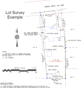 lot survey example